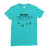 merry christmas and happy new year Ladies Fitted T-Shirt