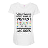 i love video games Maternity Scoop Neck T-shirt