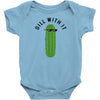dill with it black logo Baby Bodysuit