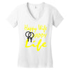 happy wife happy life Women's V-Neck T-Shirt