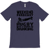 weekend rugby forecast beer pub drink T-Shirt