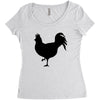 Chicken and Little Chick Women's Triblend Scoop T-shirt