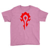 world of warcraft mists of pandaria horde Youth Tee
