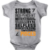 Strong Independent Motivated Pisces Baby Onesie