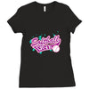 softball diva neon Ladies Fitted T-Shirt