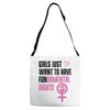 Girls Just Want to Have Fundamental Rights Adjustable Strap Totes