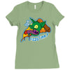 pizza time! Ladies Fitted T-Shirt