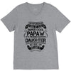 Super Cool Papaw Of A Freaking Awesome Daughter V-Neck Tee