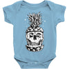 skull pineapple Baby Onesie