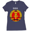 ddr logo blau Ladies Fitted T-Shirt