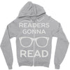 reading pun humor Zipper Hoodie