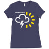 weather forecast symbol Ladies Fitted T-Shirt