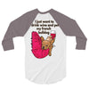 hi quality frenchie 3/4 Sleeve Shirt
