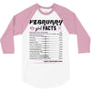 February Girl Facts Pisces 3/4 Sleeve Shirt