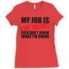 top secret Ladies Fitted T-Shirt