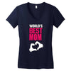 Worlds Best Mom Women's V-Neck T-Shirt