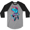 dog biker 3/4 Sleeve Shirt