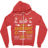 Born January Multitasking Problem Solving Tees Zipper Hoodie