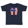paire de tongues am&eacute;ricaine Toddler T-shirt