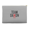 team damon salvatore Accessory Pouches