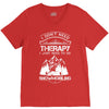 I Don't Need Therapy Just to Go Snowmobiling V-Neck Tee
