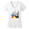 printer Women's V-Neck T-Shirt