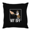 my bff Throw Pillow