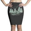 Camping Green Pencil Skirts