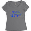 the man,myth,legend scott Women's Triblend Scoop T-shirt