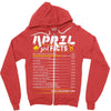 April Girl Facts Taurus Zipper Hoodie