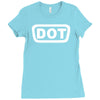 2x dot sticker vinyl decal d.o Ladies Fitted T-Shirt