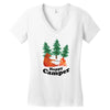 Happy Camper Women's V-Neck T-Shirt