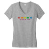 funny retro space invaders 'class of 1978' Women's V-Neck T-Shirt