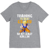 Training To Beat Goku V-Neck Tee