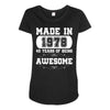 made in 1978 40 years of being awesome Maternity Scoop Neck T-shirt