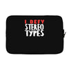 i defy stereotypes Laptop sleeve