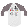 halloween hedgehogs 3/4 Sleeve Shirt