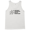 without geometry life is pointless funny math school science nerd geek Tank Top