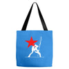 he clash inspired long sleeve Tote Bags