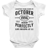 legends were born in october genuıne 1996 qualıty one kind of aged l Baby Bodysuit
