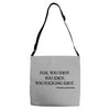 Flee You Idiot Adjustable Strap Totes