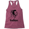 indian warrior fighter Racerback Tank