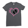 Baby Girl with Heart Any Name Customized Ladies Fitted T-Shirt