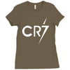ronaldo football cool Ladies Fitted T-Shirt