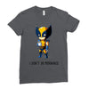 i don't do mornings Ladies Fitted T-Shirt
