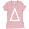 prism a triangle design graphic baseball jersey Ladies Fitted T-Shirt