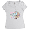 Forever Unicorn Women's Triblend Scoop T-shirt