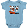 cuphead and mugman Baby Onesie