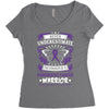 Never Underestimate the Strength of a Pancreatic Cancer Warrior Women's Triblend Scoop T-shirt