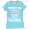 Super September Girl Ladies Fitted T-Shirt